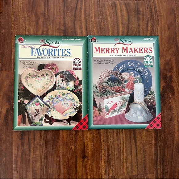 2 One Stroke by Donna Dewberry Decorative Tole Painting Books - Picture 1 of 13